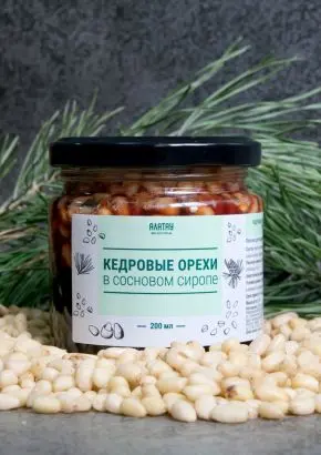 Кедровый орех в Сосновом сиропе, 200 мл Кедровый орех в Сосновом сиропе, 200 мл