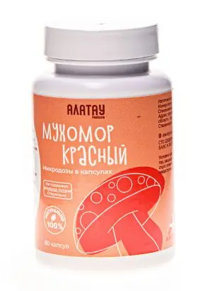 Мухомор красный, микродозинг, Выгодная покупка, 3шт, 60 капсул