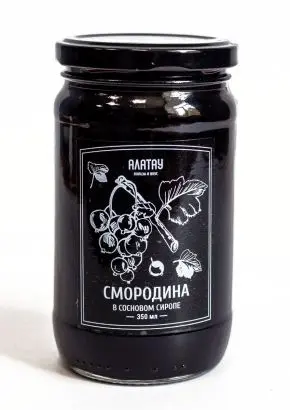 Черная смородина в сосновом сиропе, 350 мл Черная смородина в сосновом сиропе, 350 мл