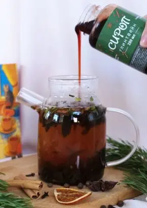 Сироп сосновый со вкусом Глинтвейн 200 мл Сироп сосновый со вкусом Глинтвейн 200 мл