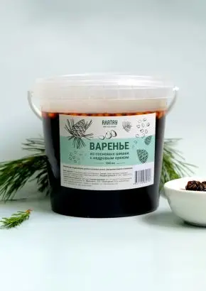 Варенье из сосновых шишек с кедровым орехом, 1 л Варенье из сосновых шишек с кедровым орехом, 1 л