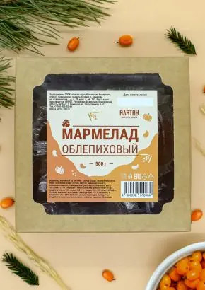 Мармелад ягодный Облепиховый, 500 гр Мармелад ягодный Облепиховый, 500 гр