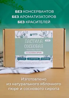 Пастила фруктовая натуральная сосновая 810 г Пастила фруктовая натуральная сосновая 810 г