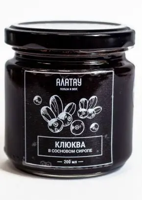 Клюква в сосновом сиропе, 200 мл Клюква в сосновом сиропе, 200 мл
